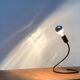 Lightworm minimalist table lamp by Walter Schnepel for Tecnolumen.