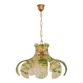 Large Murano chandelier by Carlo Nason in green glass – 1970s
