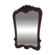 Romantic mirror with faceted glass in a walnut frame, 1942