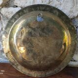 Ancienne plateau marocain en laiton