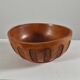 Antique hand carved signed folk art bowl 1930