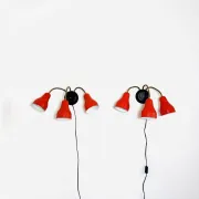 3-Armed Wall Lamp By H. Busquet For Hala Zeist, The Netherlands, 1950S