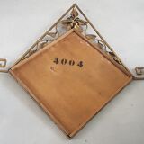 Bevelled asymmetrical art deco mirror 70x75cm