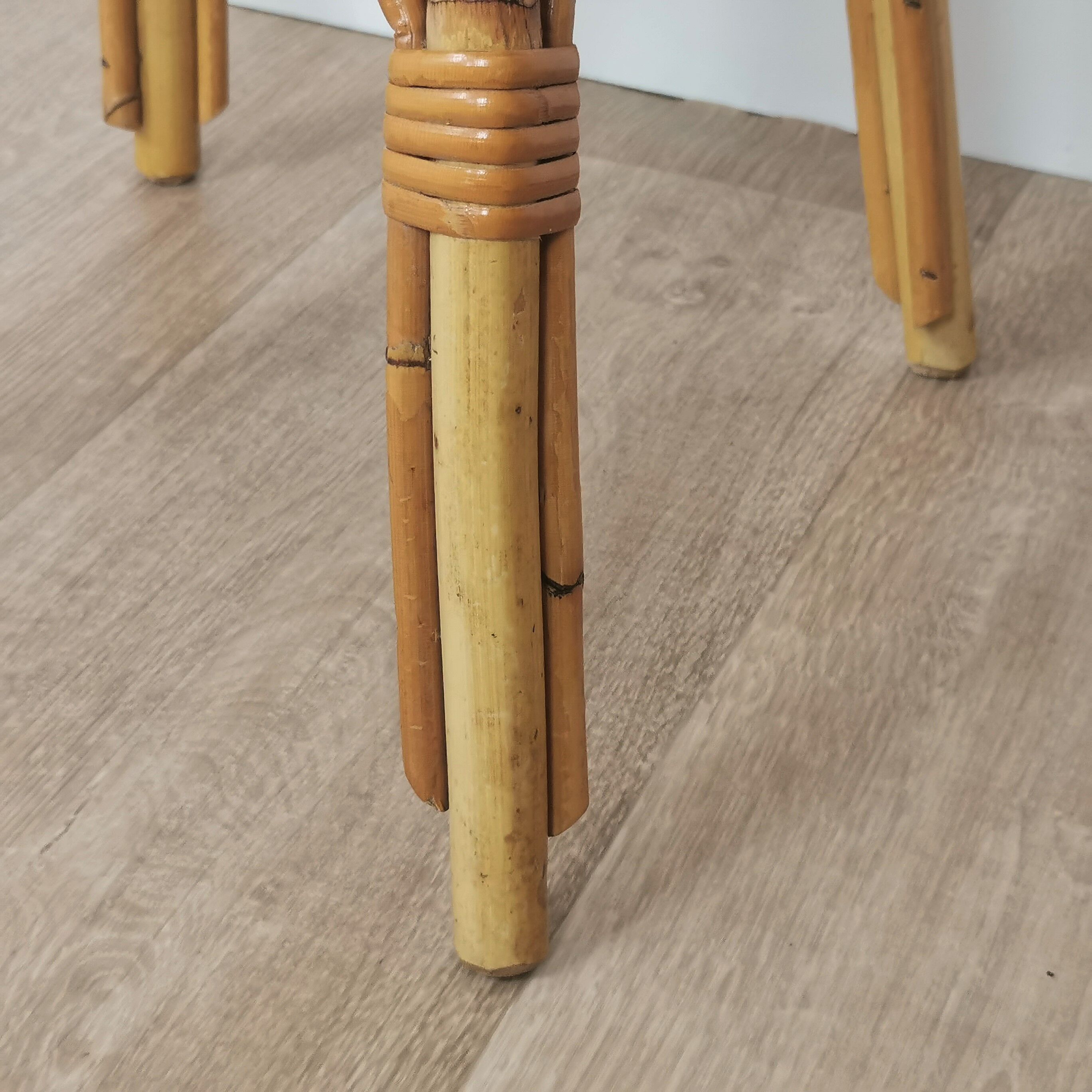 Table basse en rotin