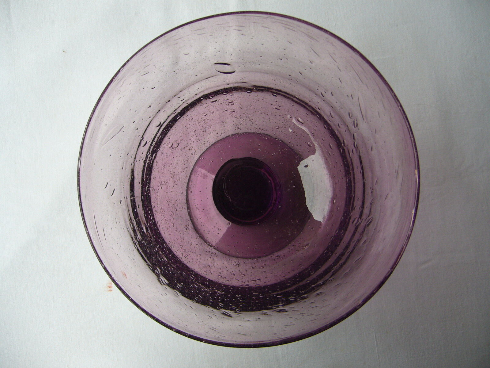 Biot purple blown glass cocktail service