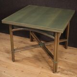 Italian design table in exotic wood from the 80s