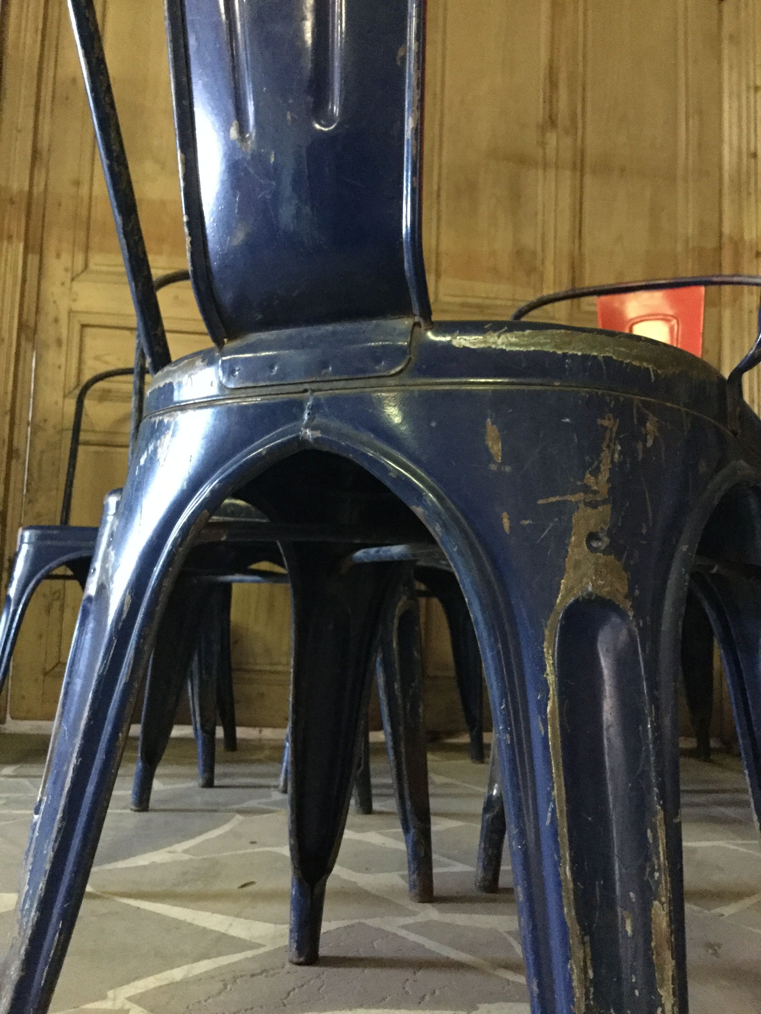 6 old Tolix chairs