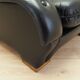 Black armchair, Italian design, 1980s, production: Italy