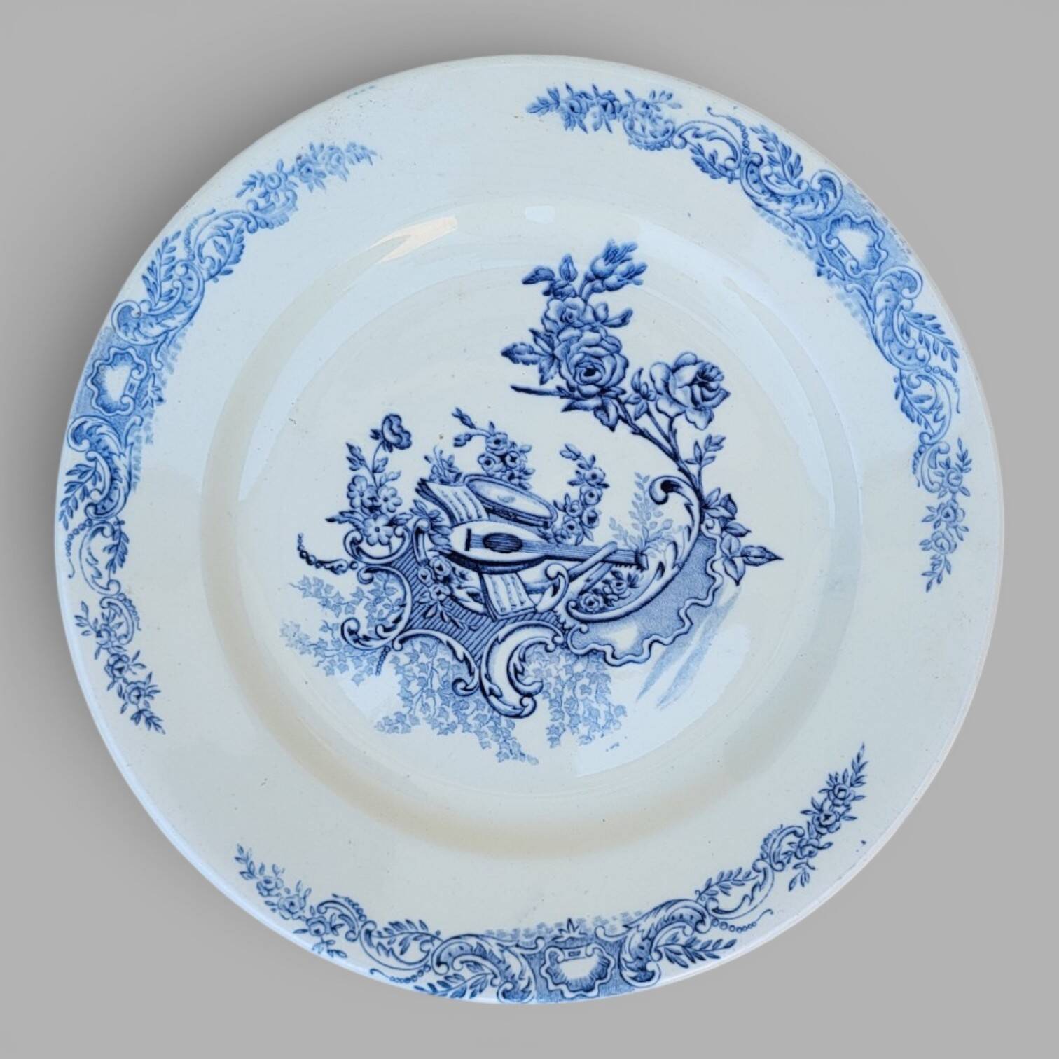 6 flat plates Clairefontaine model Louis XV