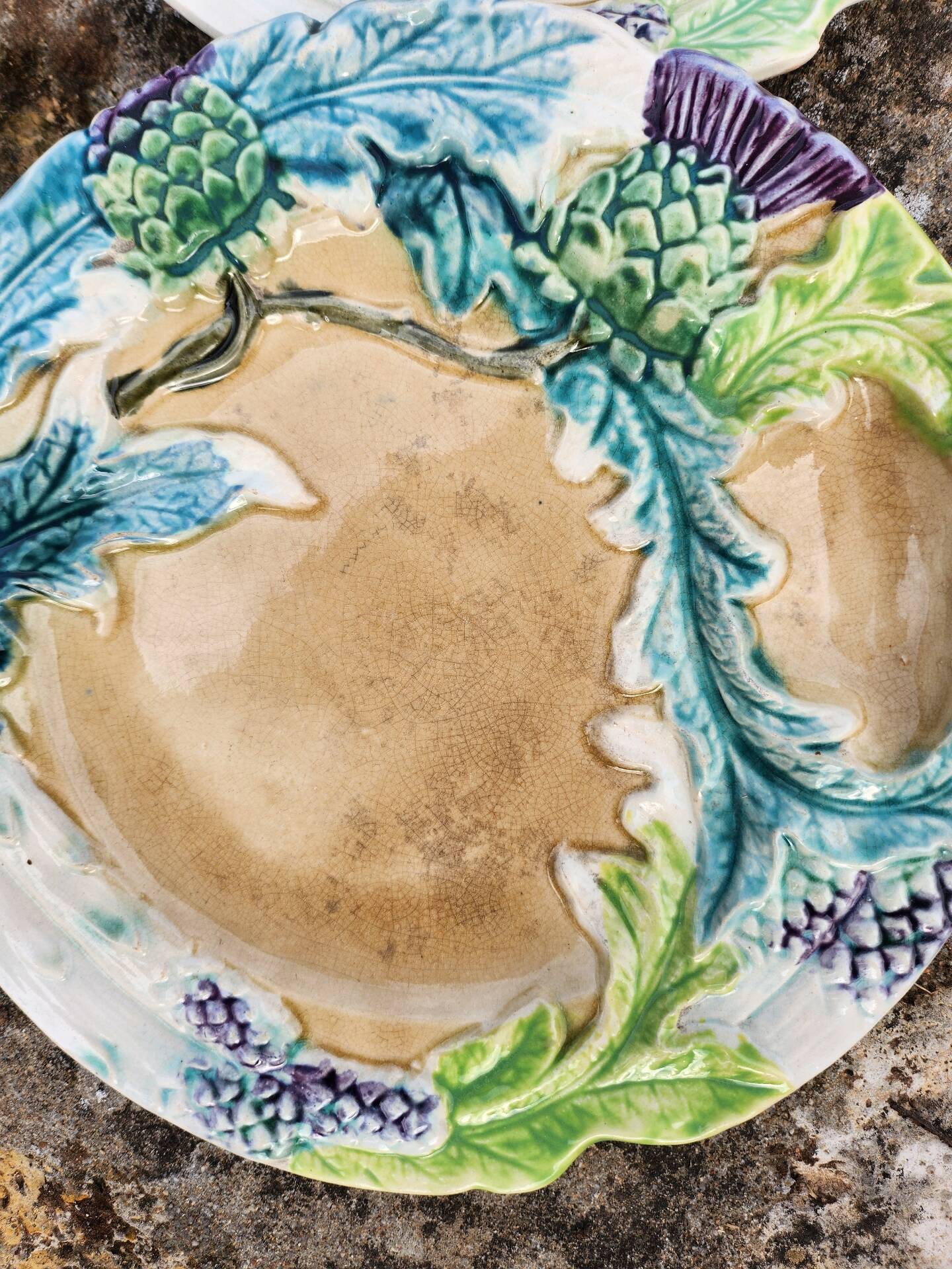 2 barbotine plates