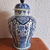 Vase with lid by Boch Delfts