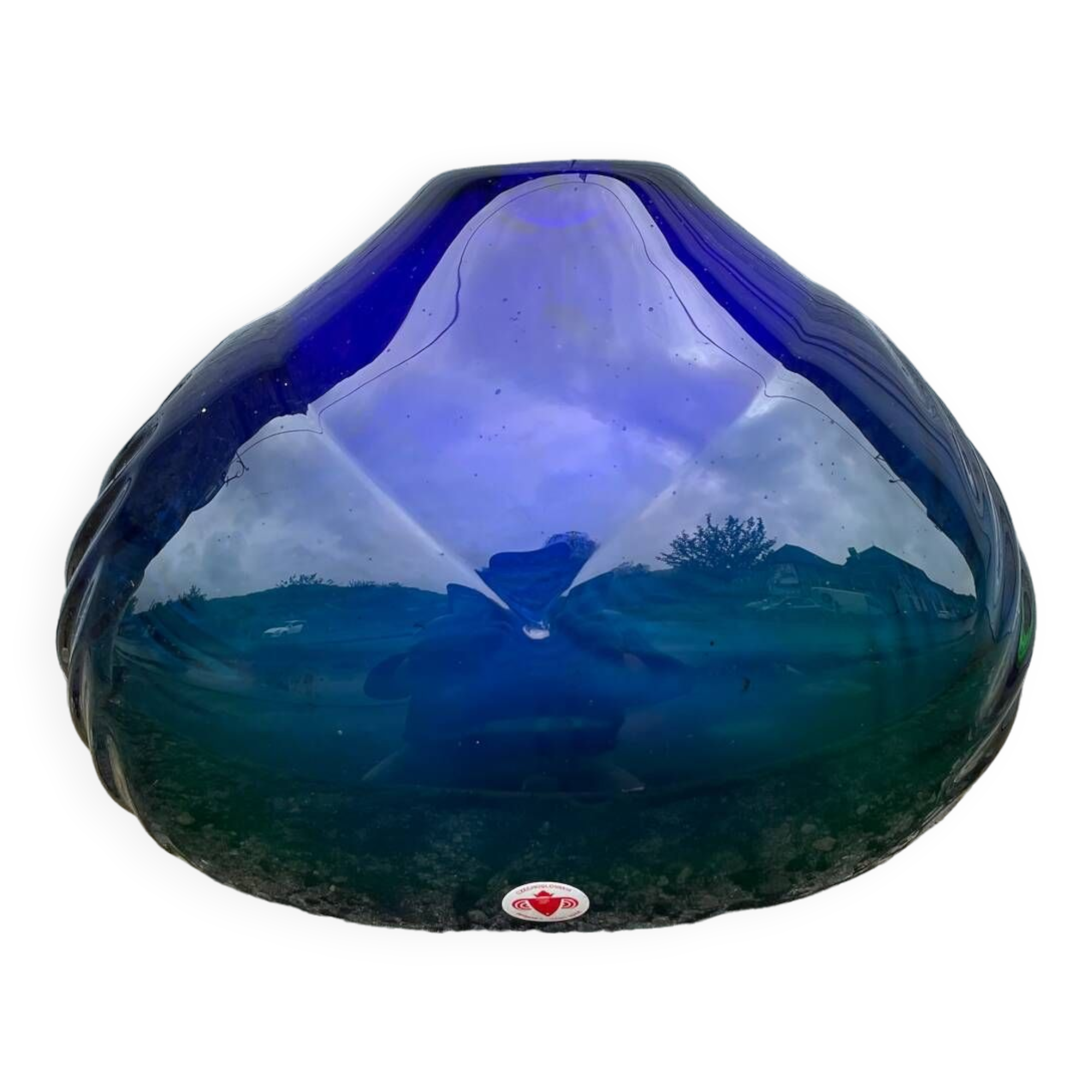 Vintage Glass Vase by Beranek