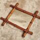 Antique mirror faux bamboo French wall mirror