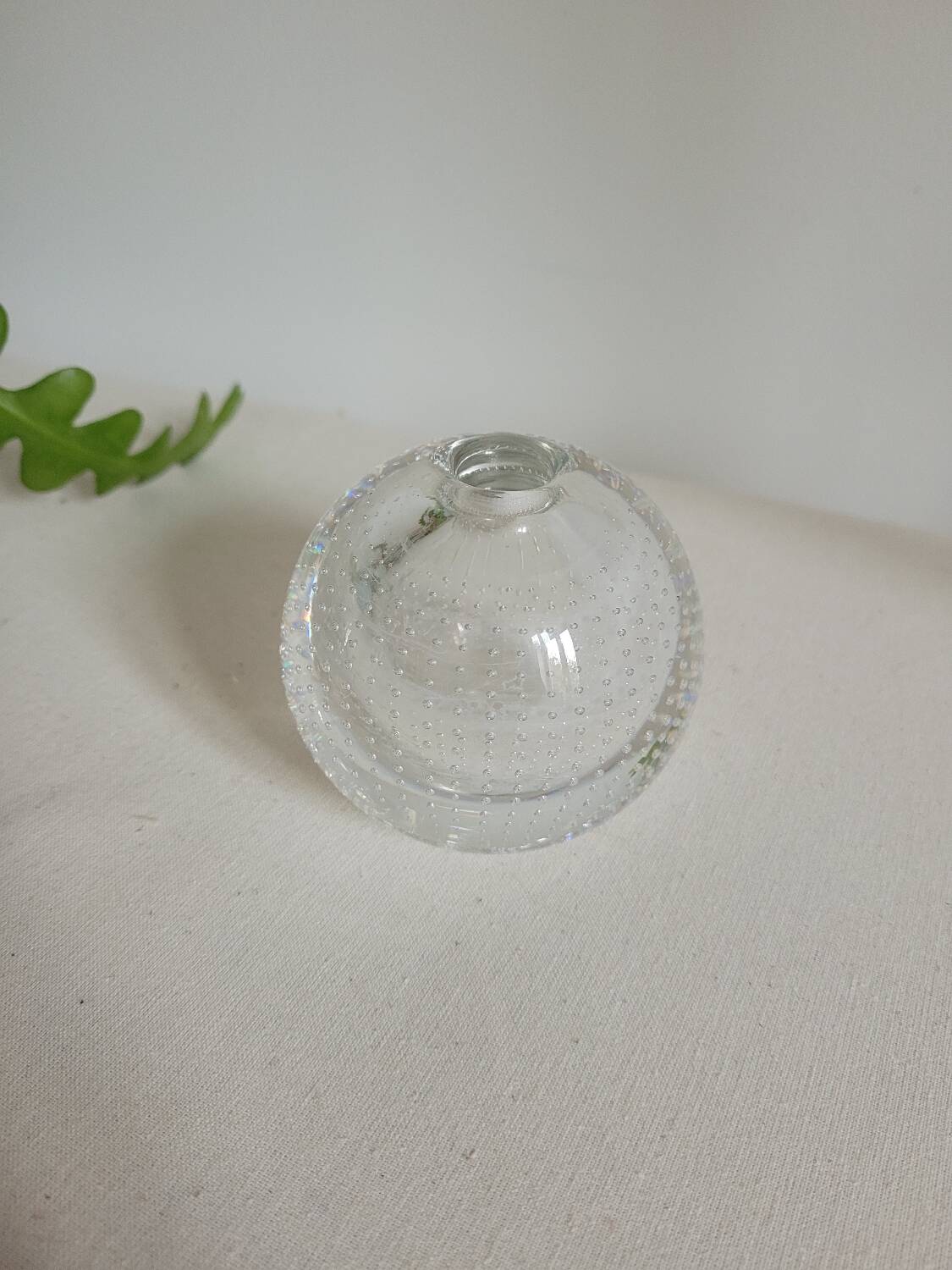 Round crystal vase AD Copier Spijkervaas