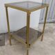 Gilded brass side table