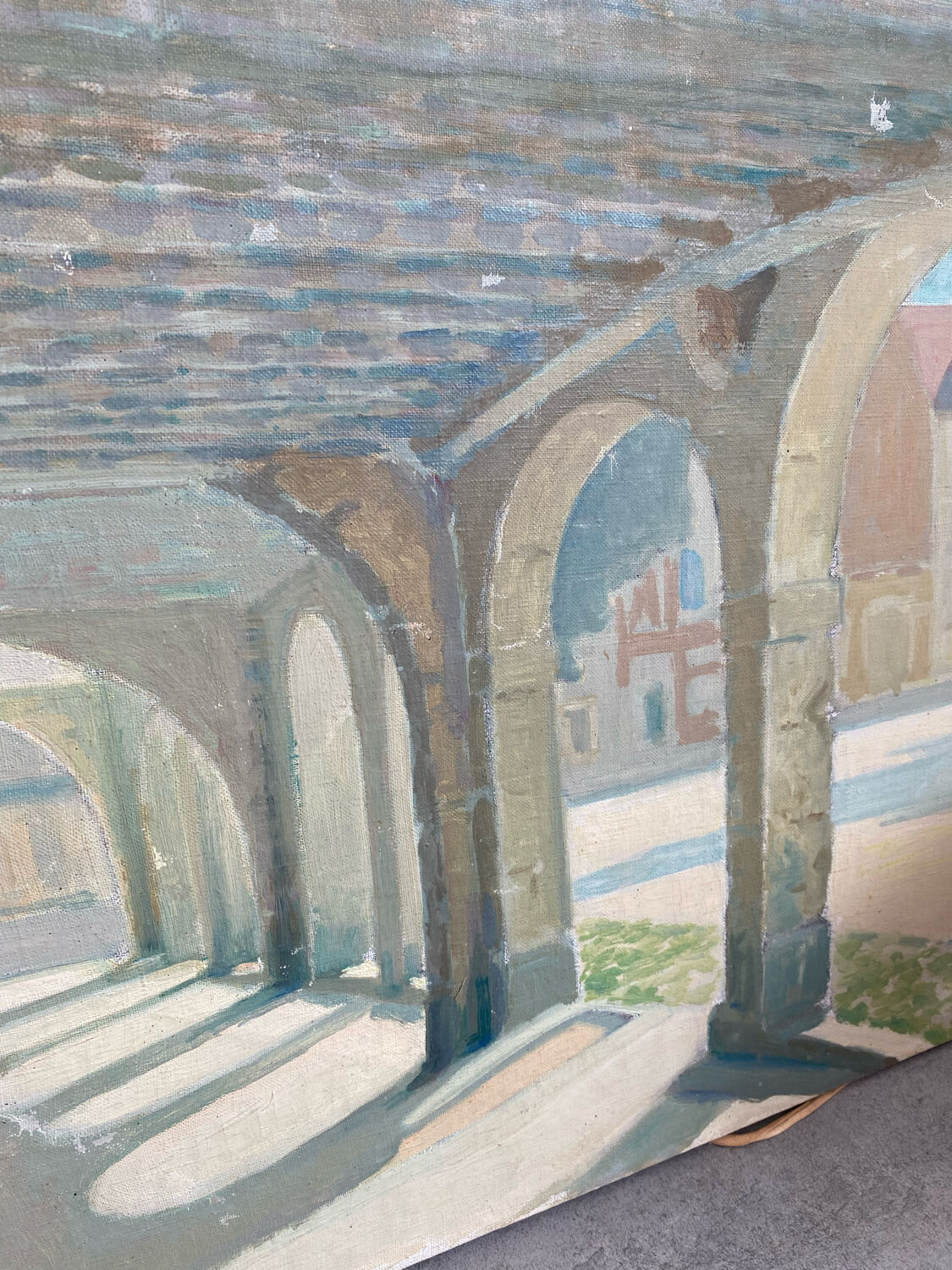 Oil painting The Colonnade