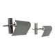 Pair of vintage adjustable wall lights, chrome, Castiglioni Fontana Arte 1972