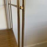 Self vintage metal wall shelf imitation wood in string or tomado style