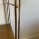 Self vintage metal wall shelf imitation wood in string or tomado style
