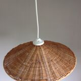 Vintage wicker hanging lamp
