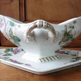 Limoges porcelain sauce dish, 1900