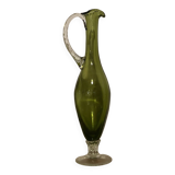 Glass ewer vase