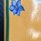 Yellow glazed ceramic trivet signed l. drimmer