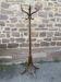 Vintage parrot standing coat rack 1980 curved wood