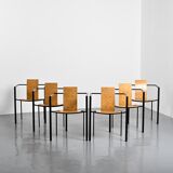 Set of six Trix chairs by Karl Friedrich Förster for KFF Design, Germany circa 1988.