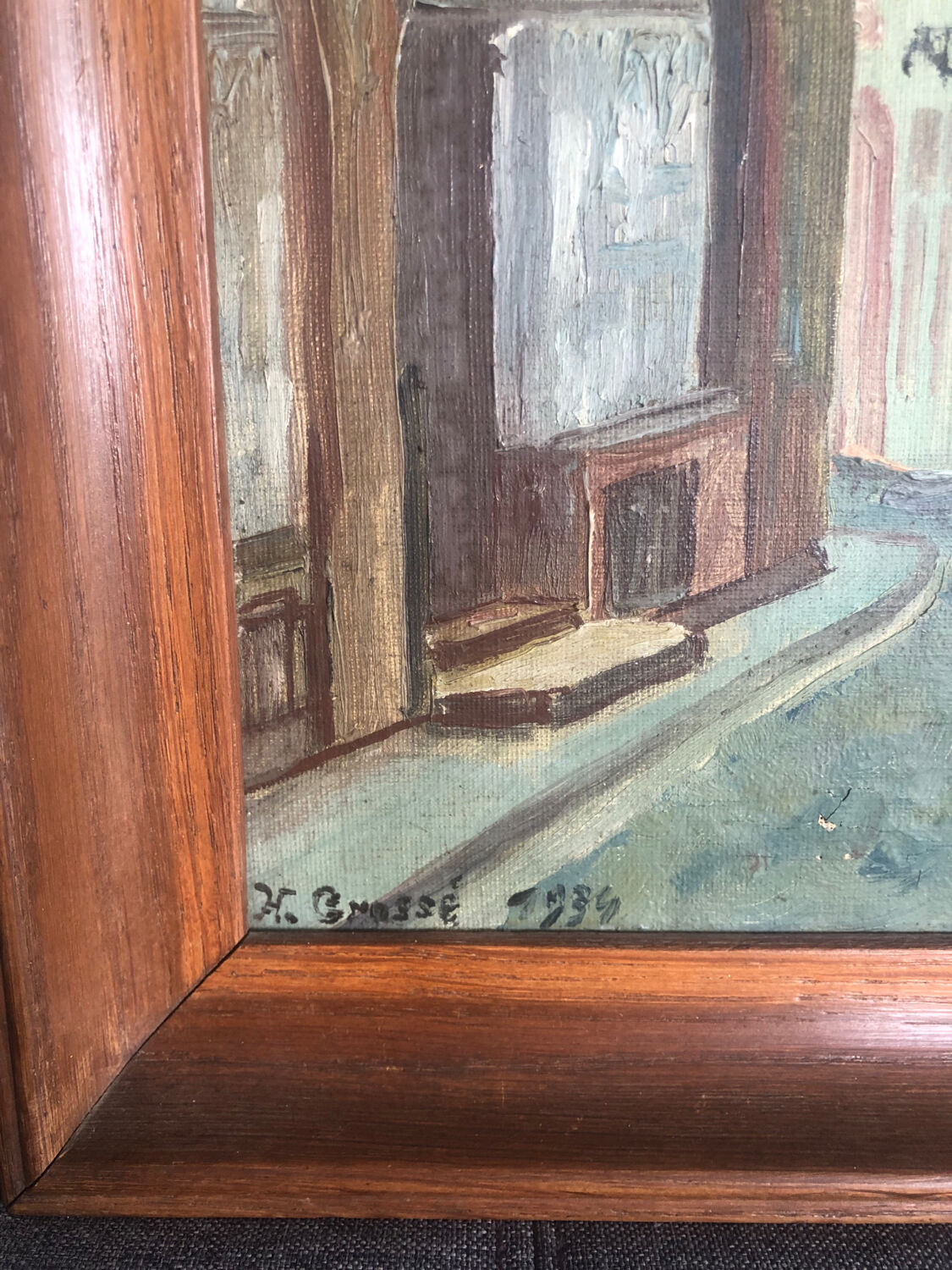 Colmar street oil on canvas