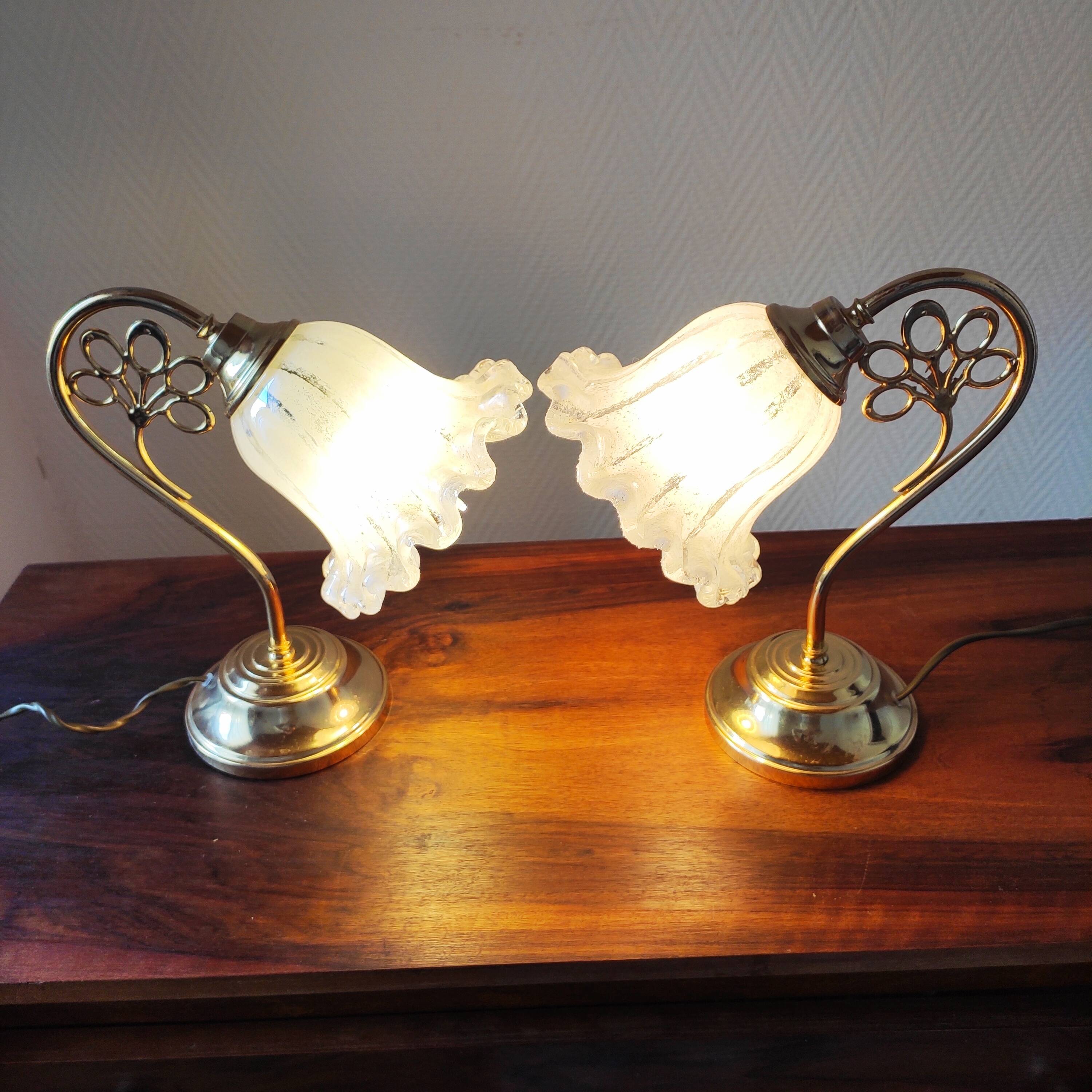 Paire de lampes vintage Italy