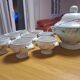 soup tureen + 8 bowls – Philippe Deshoulières “Caribbean Sea” – Porcelain