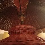 Rattan table lamp