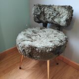 Green "moumoute" chair 1970 Pelfran