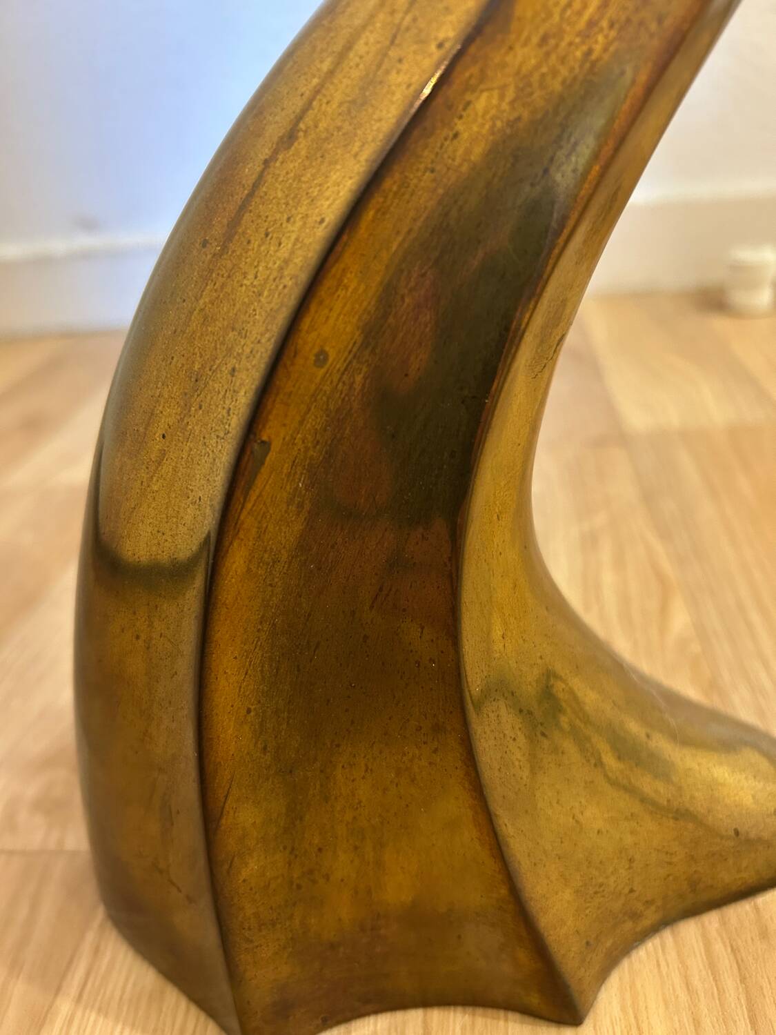 Lampe de table, sculpture cygne, par Regina, Italie 1970