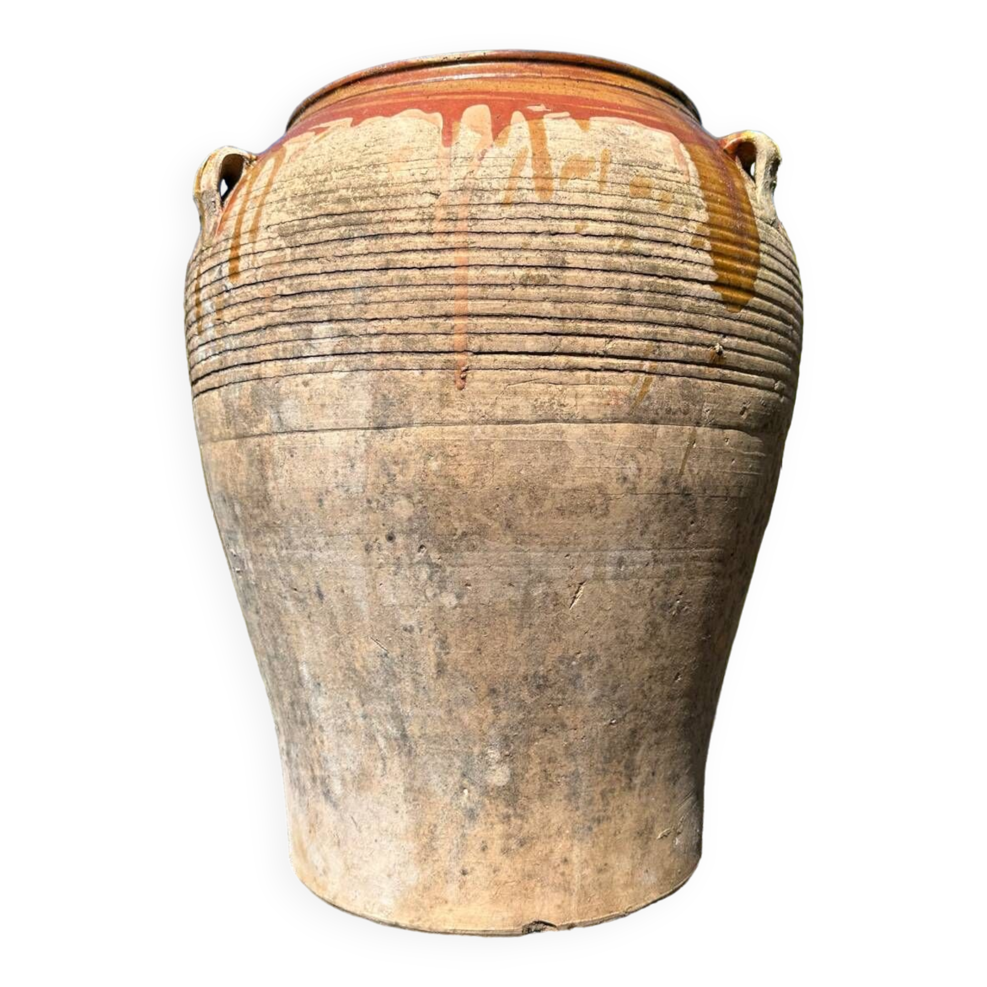Terracotta pottery jar