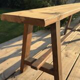 Large antique solid wood bench – 2.40 m