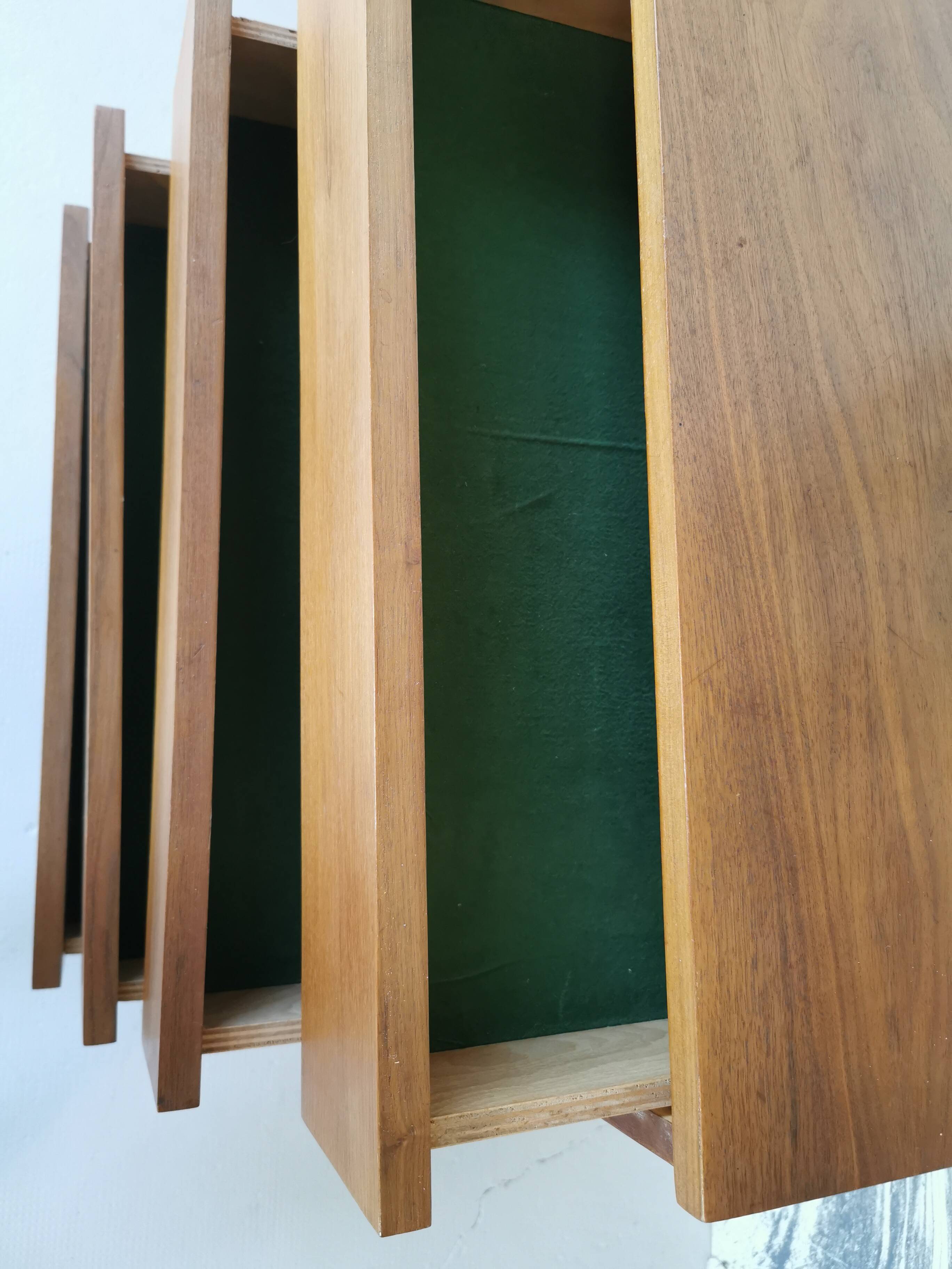 Vintage walnut sideboard from the 70s