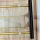 Vintage console in wood, glass and gold metal
