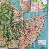 Beautiful bird's-eye view map of the Abyssinia region