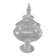 Glass jar on pedestal