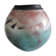 Raku vase 13x13 cm