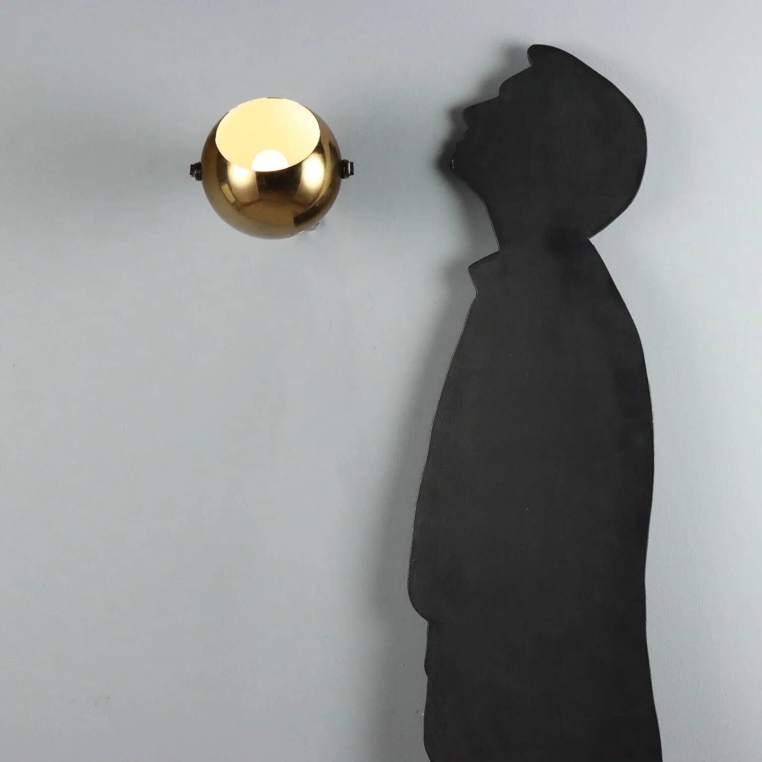 Adjustable vintage wall lamp in metal, design, Italy, 1960s