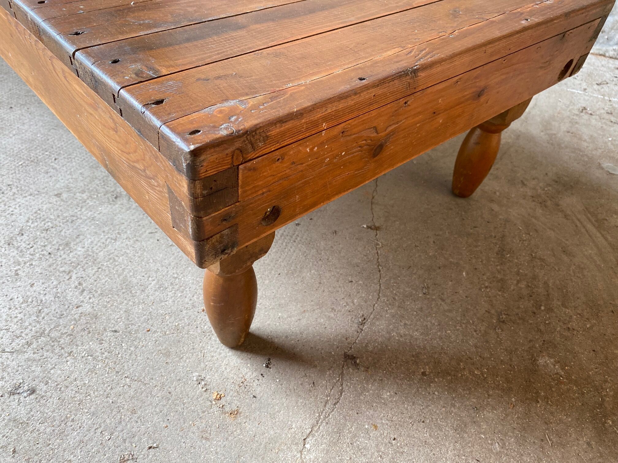 Solid wood coffee table 1950s