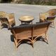 Used rattan lounge