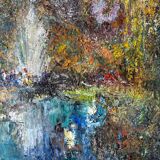 Landscape signed Wicinska (1921)