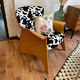 Designer armchair Federico Giner cowhide pattern