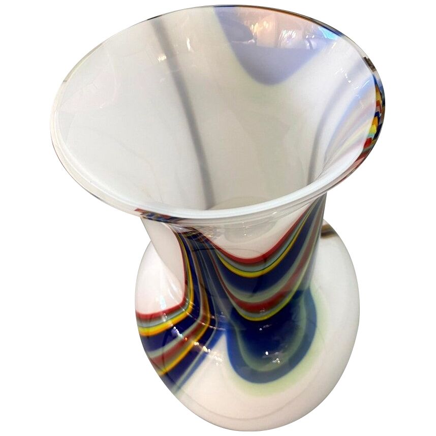 Contemporany vase murrine in murano glass