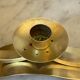 Art Deco brass low chandelier