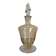 Vintage glass carafe with sculpted stopper